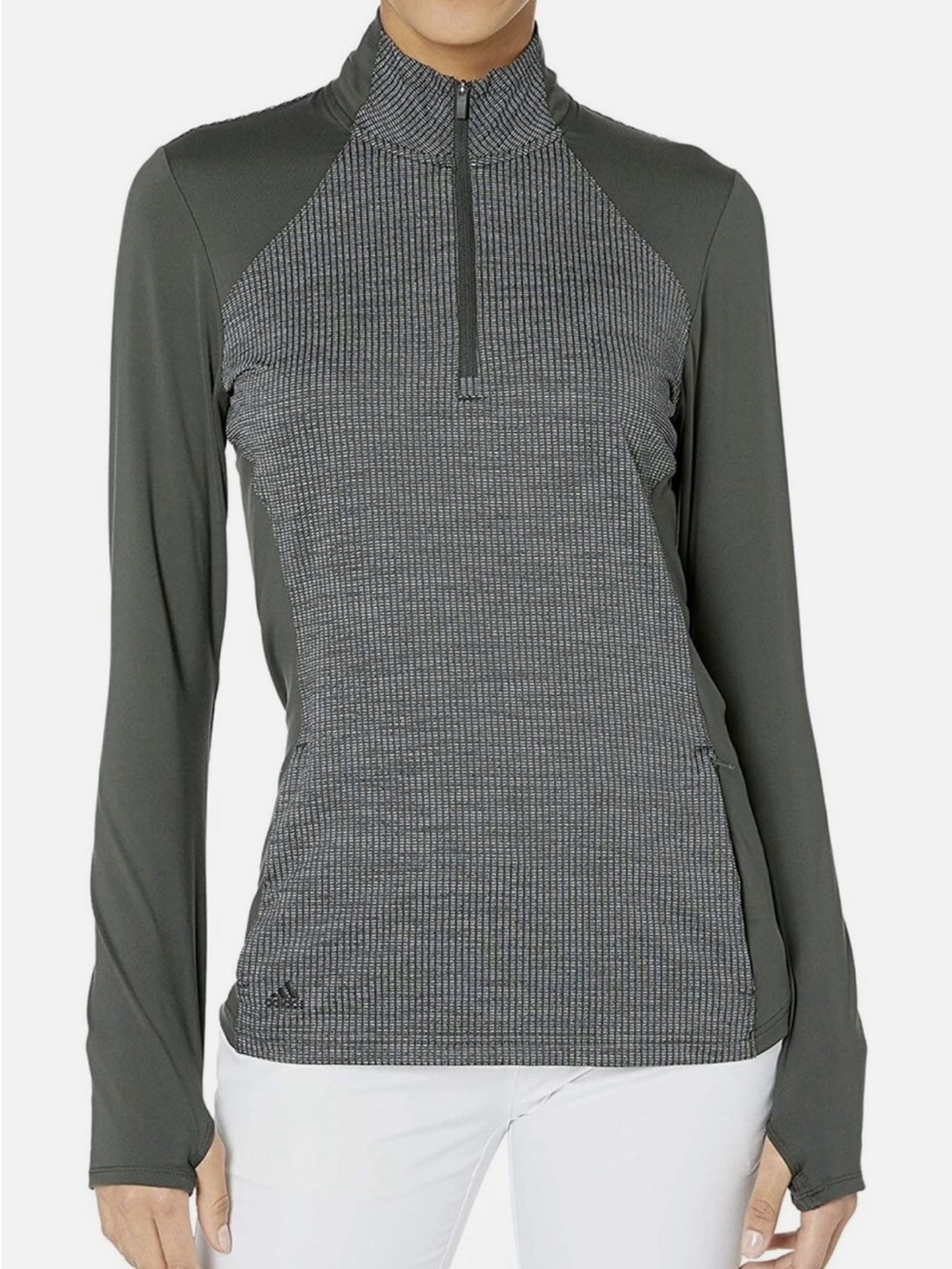 adidas quarter zip Golf knit jacket